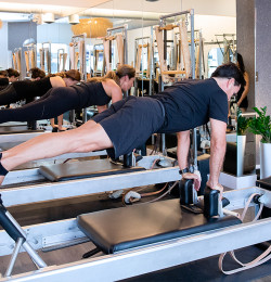Equipment: Classic Reformer (Group) - Exercise: Control Push Ups Front